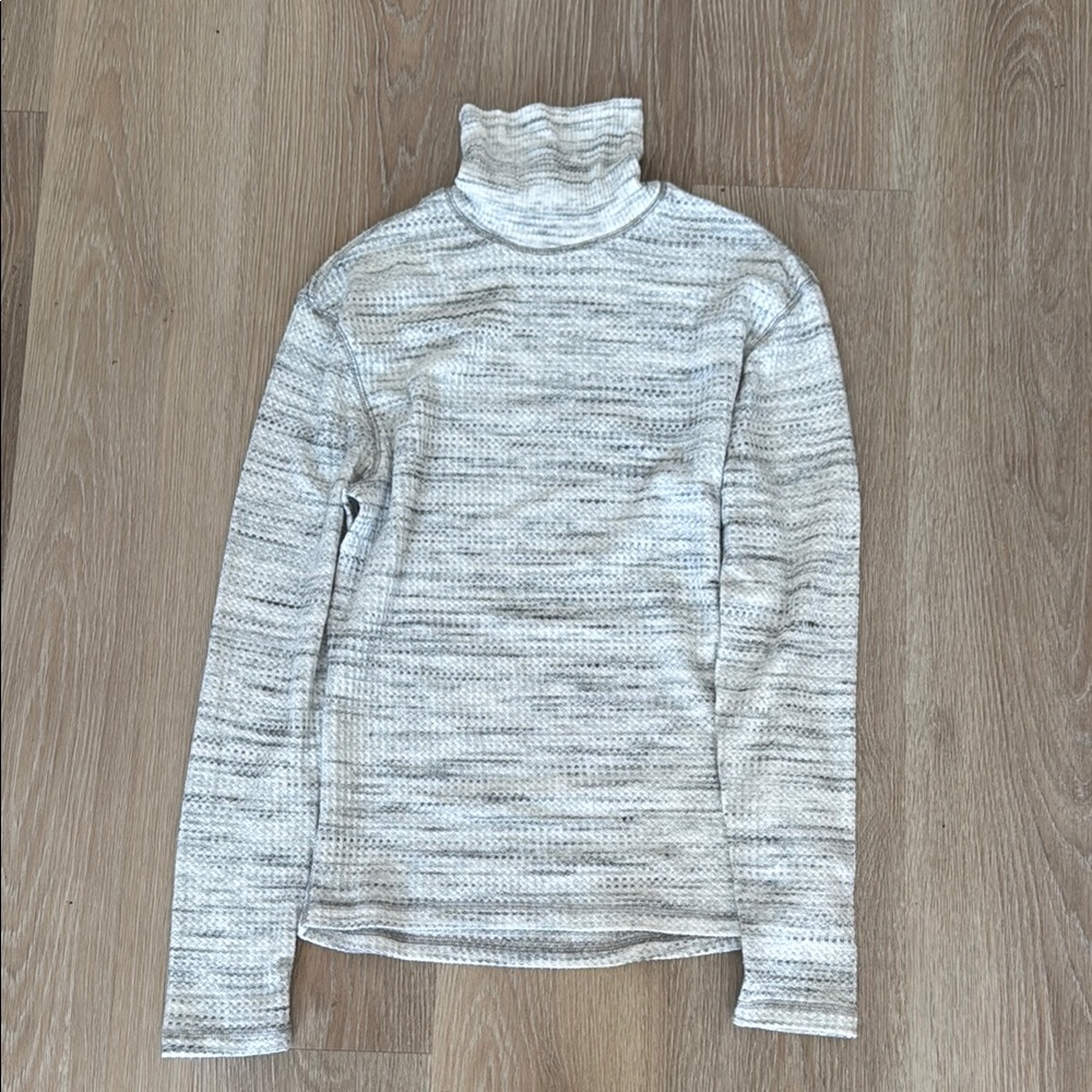 Men’s Gray Turtleneck Sweater - Standard Cloth - Small